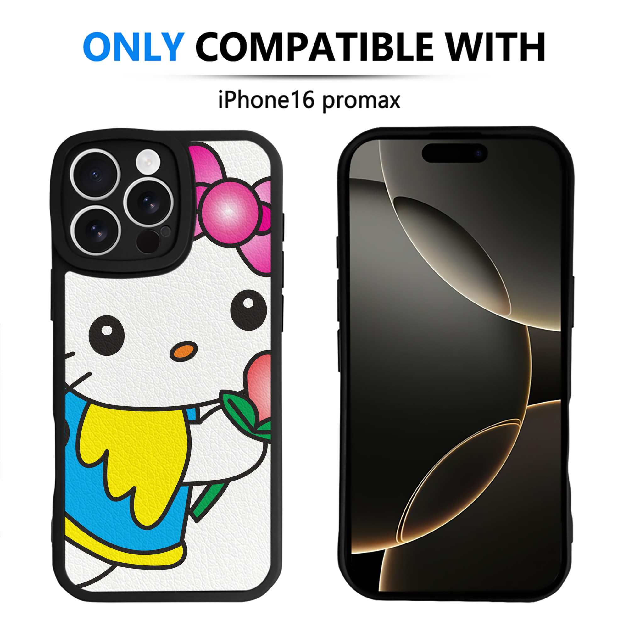 （画像用） Hello Kitty ハローキティ 【iPhone 16シリーズ対応】シリコンスマホケース（レザー調） 材質：シリコン